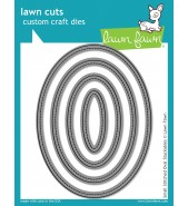 Lawn Fawn STITCHED OVALS SMALL stackable dies cuts